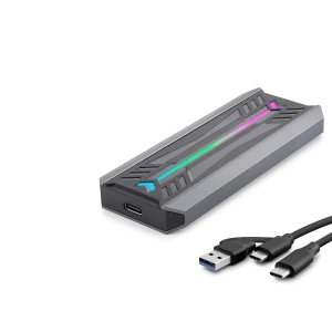 ieg™ SSD Kutu Type-C 3.1 + Usb3.0 Nvme M2 Chıp Rtl9210 Siyah HDX1775