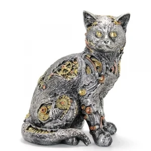 ieg™ Steampunk Polyester Kedi Figürü Model 1