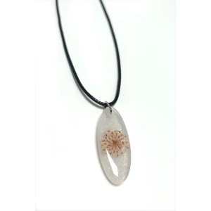 ieg™ Sultanotu Çiçeği Oval Epoksi Kolye