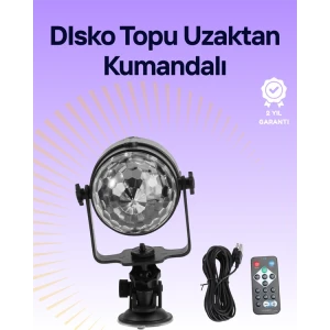 ieg™ Taşınabilir Ve Dayanıklı Plastik Kristal Led Disko Işığı