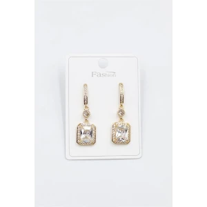 ieg™ Taşlı Baget Küpe - Altın