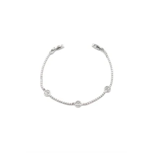 ieg™ Taşlı CC Bileklik - Gümüş