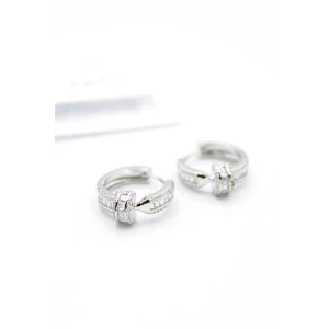 ieg™ Taşlı Çivi Küpe - Gümüş