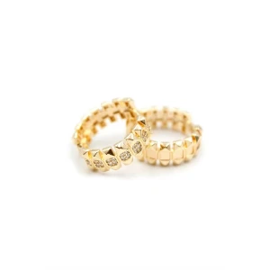 ieg™ Taşlı Halka Küpe - Altın