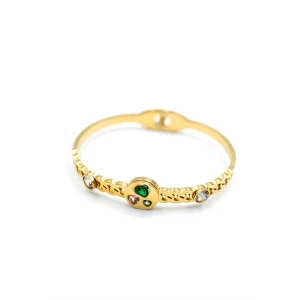 ieg™ Taşlı Kalp Bilezik - Altın