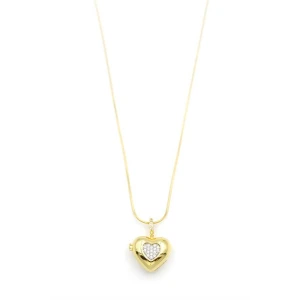 ieg™ Taşlı Kalp Kolye - Altın