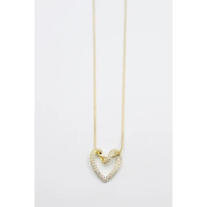 ieg™ Taşlı Kalp Kolye - Altın