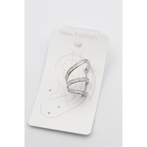 ieg™ Taşlı Kıkırdak Küpe - Gümüş