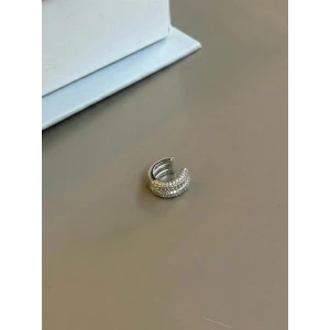 ieg™ Taşlı Kıkırdak Küpe - Gümüş