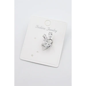 ieg™ Taşlı Kıkırdak Küpe - Gümüş