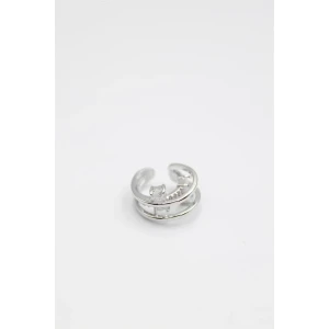 ieg™ Taşlı Kıkırdak Küpe - Gümüş