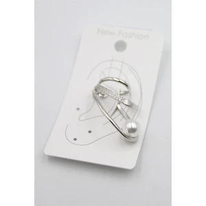 ieg™ Taşlı Kıkırdak Küpe - Gümüş