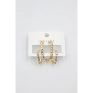 ieg™ Taşlı Küpe - Altın