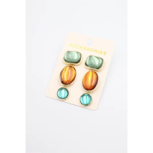 ieg™ Taşlı Küpe - ÇOK RENKLİ