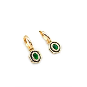 ieg™ Taşlı Küpe - Yeşil