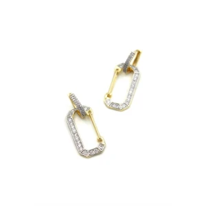 İEG Taşlı Vip Küpe - Altın