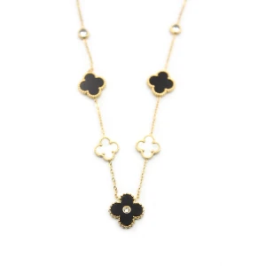 ieg™ Taşlı Yonca Kolye - Altın