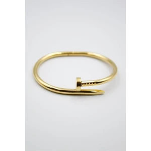 ieg™ Taşsız Çivi Çelik Bilezik - Altın