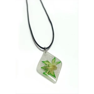 ieg™ Tesbih Çiçeği Baklava Dilimli Epoksi Kolye