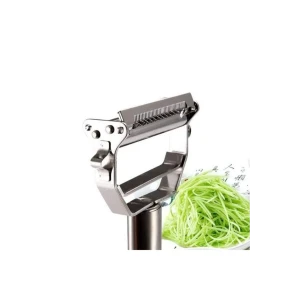 İEG Turbo Çelik Paslanmaz Jülyen Çift Bıçaklı Fonksiyonel Sebze Meyve Soyacağı