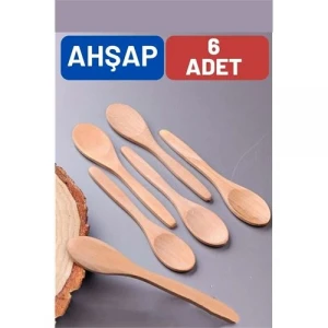 ieg™ Turk Ahşap Baharat Kaşığı Barnhard Design 6 Adet