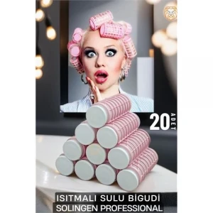 ieg™ Turk Isıtmalı Sulu Bigudi 2.5 Cm 20 Adet Solingen Professional