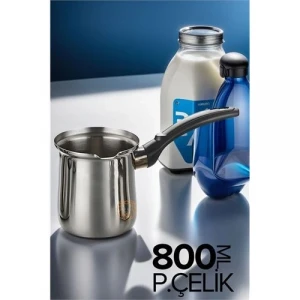 ieg™ Turk Paslanmaz Çelik Cezve 800 Ml