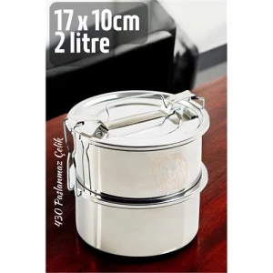 ieg™ Turk Sefer Tası Paslanmaz Çelik Yemek Kabı 17 Cm 2 Litre