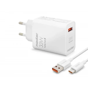 ieg™ Type-C Hızlı Şarj Seti 33W Usb Adaptörlü - Beyaz ND1006