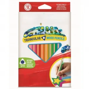 ieg™ Üçgen Kuru Boya Kalemi 12 Renk