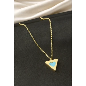 ieg™ Üçgen Sedef Çelik Kolye