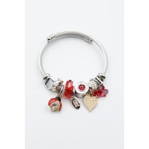 ieg™ Uğur Böceği Charmlı Bilezik - Kırmızı