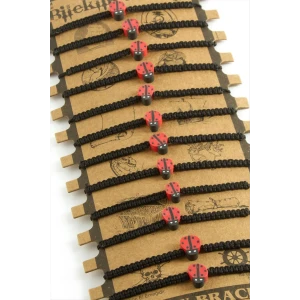 ieg™ Uğur Böceği Makrome Örgülü Bileklik