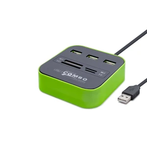 ieg™ Usb Hub Combo 3*Usb + Ms + Sd + M2 + Tf Yeşil HDX7006