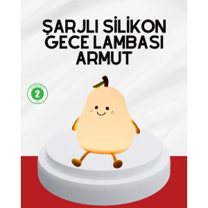 ieg™ USB Şarjlı Armut Gece Lambası Dokunmatik Renk Değişimli