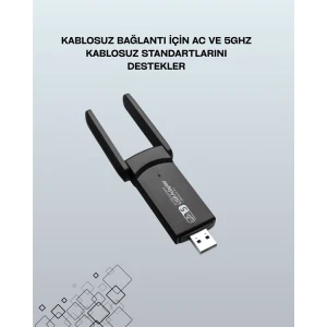 ieg™ USB WiFi Adaptör – 1200 Mbps Hız