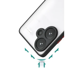 ieg™  Xiaomi Redmi Note 13 Pro Plus Kılıf Montreal Silikon Kapak - Siyah