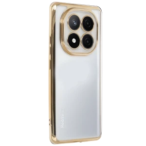 ieg™  Xiaomi Redmi Note 14 Pro Plus Kılıf Razer Lensli Silikon - Gold