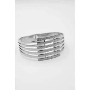 ieg™ Yaldızlı Kalın Kaburga Bilezik - Gümüş