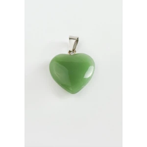 ieg™ Yeşim Kalpli Doğaltaş Kolye Ucu
