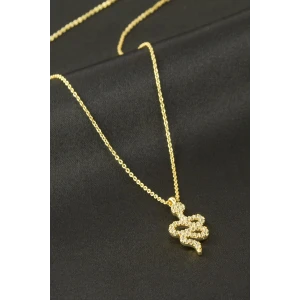 ieg™ Yılan Zirkon Taşlı Kolye