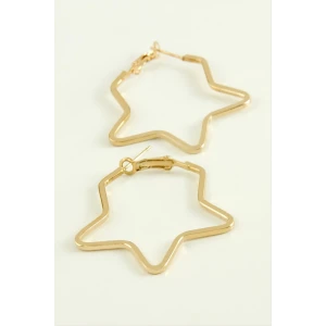 ieg™ Yıldız Halka Küpe 4 cm