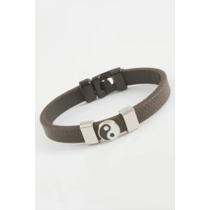 ieg™ Ying Yang Kaliteli Suni Deri Bileklik