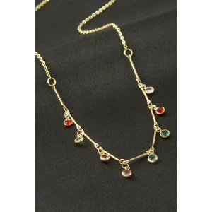 ieg™ Yuvarlak Kristal Taşlı Kolye