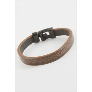 ieg™ Zincir Desenli Kaliteli Suni Deri Bileklik