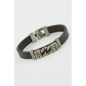 ieg™ Zincir Desenli Suni Deri Bileklik