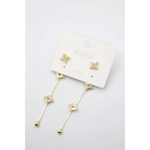 ieg™ Zirkon Taşlı Küpe - Altın