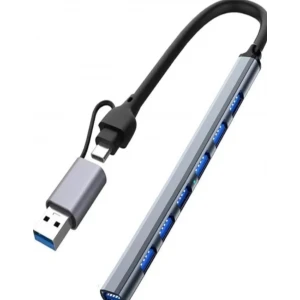 ieg™ ZR288 7 Port Ads303/D Type-C Usb Metal Usb Hub