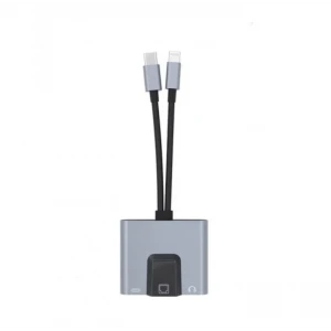 ieg™ ZR815 Lightning Type-C 3 İn 1 Ethernet Çevirici Aux