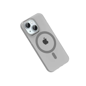 ieg™  Apple iPhone 14 PC Blank Magsafe Kapak - Natural Grey